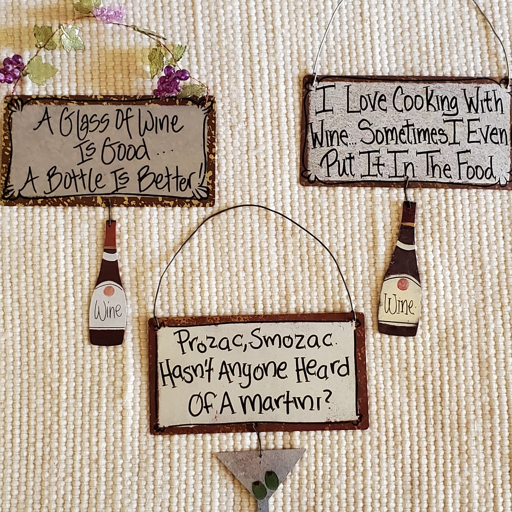 Novelty Signs/Wall Art Bundle of 6